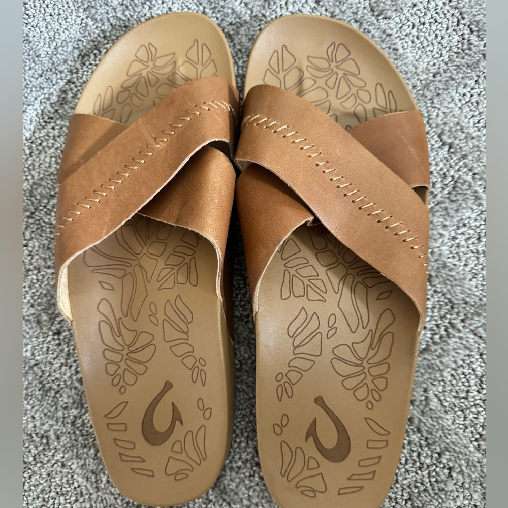 Olakai sandals.    Never worn.  Sz 9
